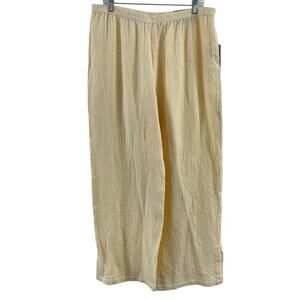 Soft Surroundings Creamy pale yellow Wide-Leg Pants